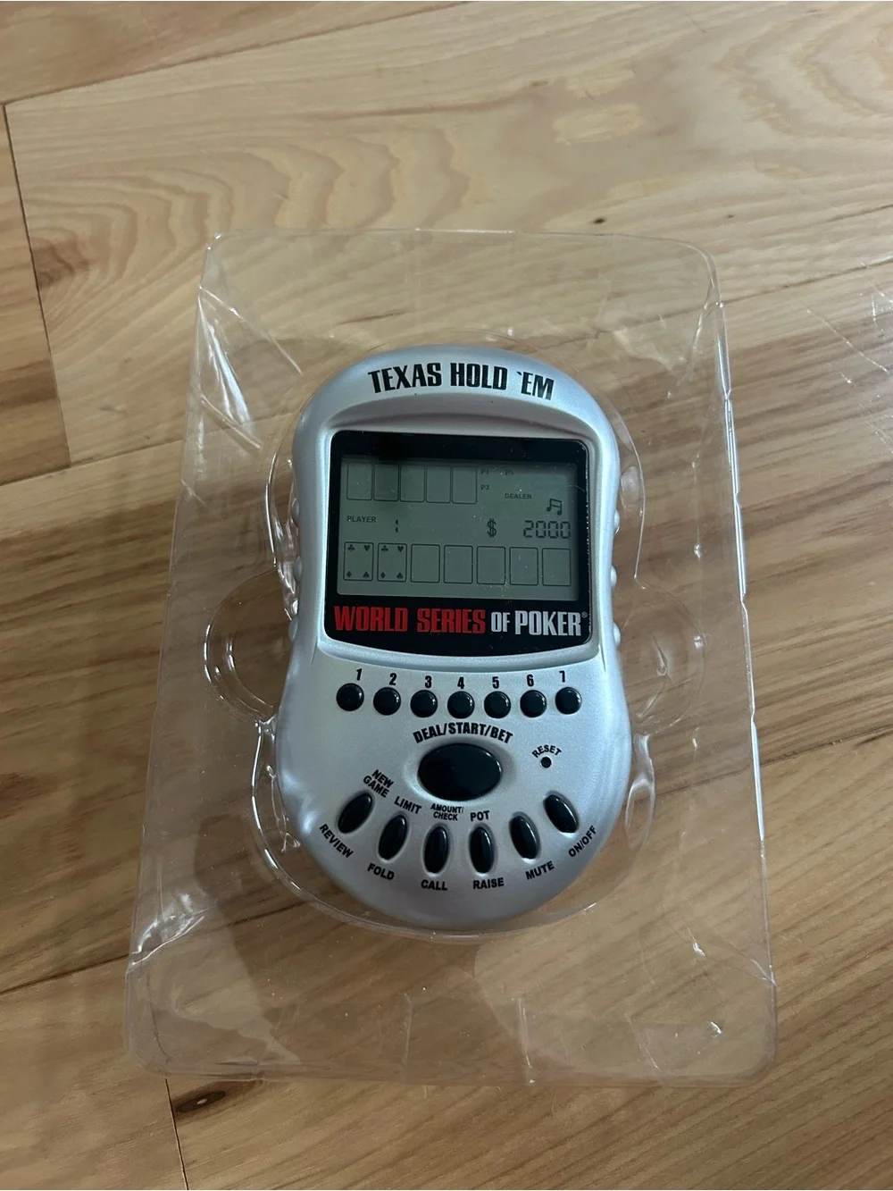 World Series of Poker Texas Hold 'Em Handheld Game - Silver